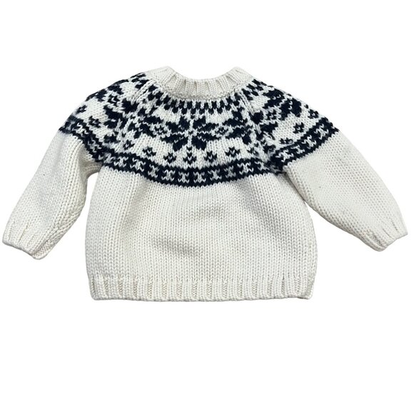 Petit Bateau Nordic Pattern Baby Sweater 6m/67cm - Picture 2 of 5
